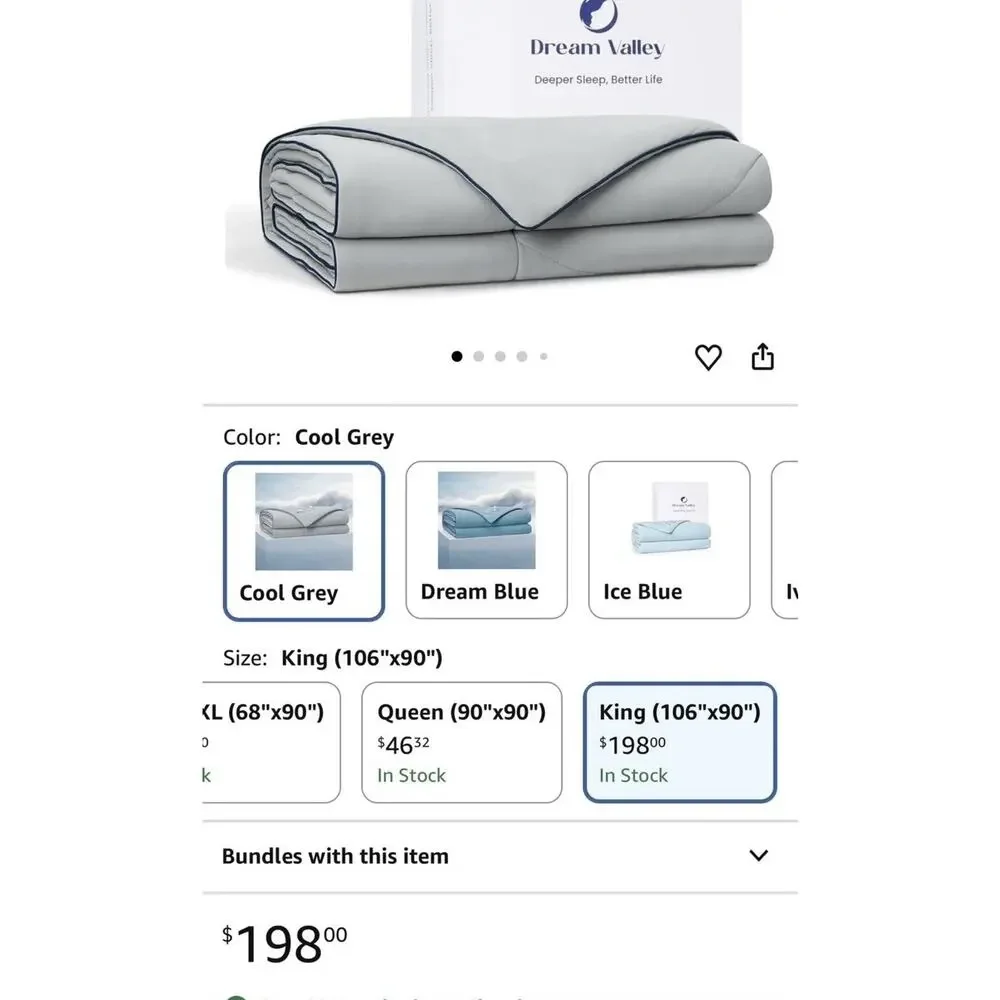 💲SALE💲Dream Valley Outlast Deep Sleep Cooling Blanket 90